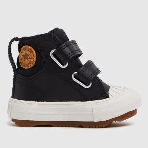 Converse Black Berkshire Boot 2v Boys Toddler Trainers