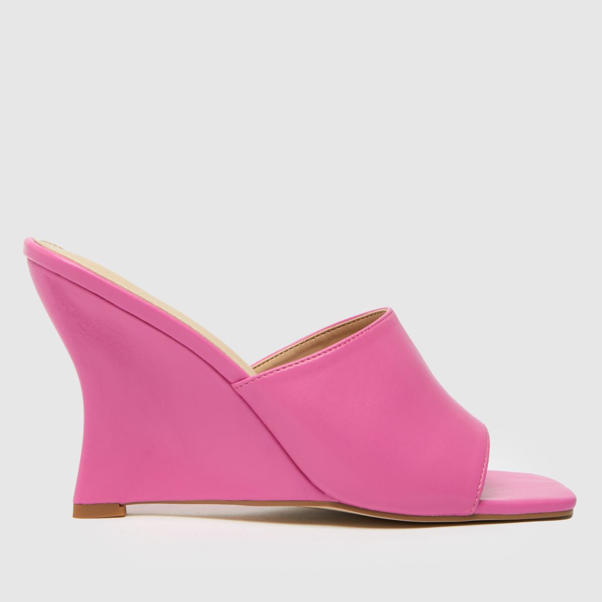 Schuh Pink Samira Wedge Mule High Heels