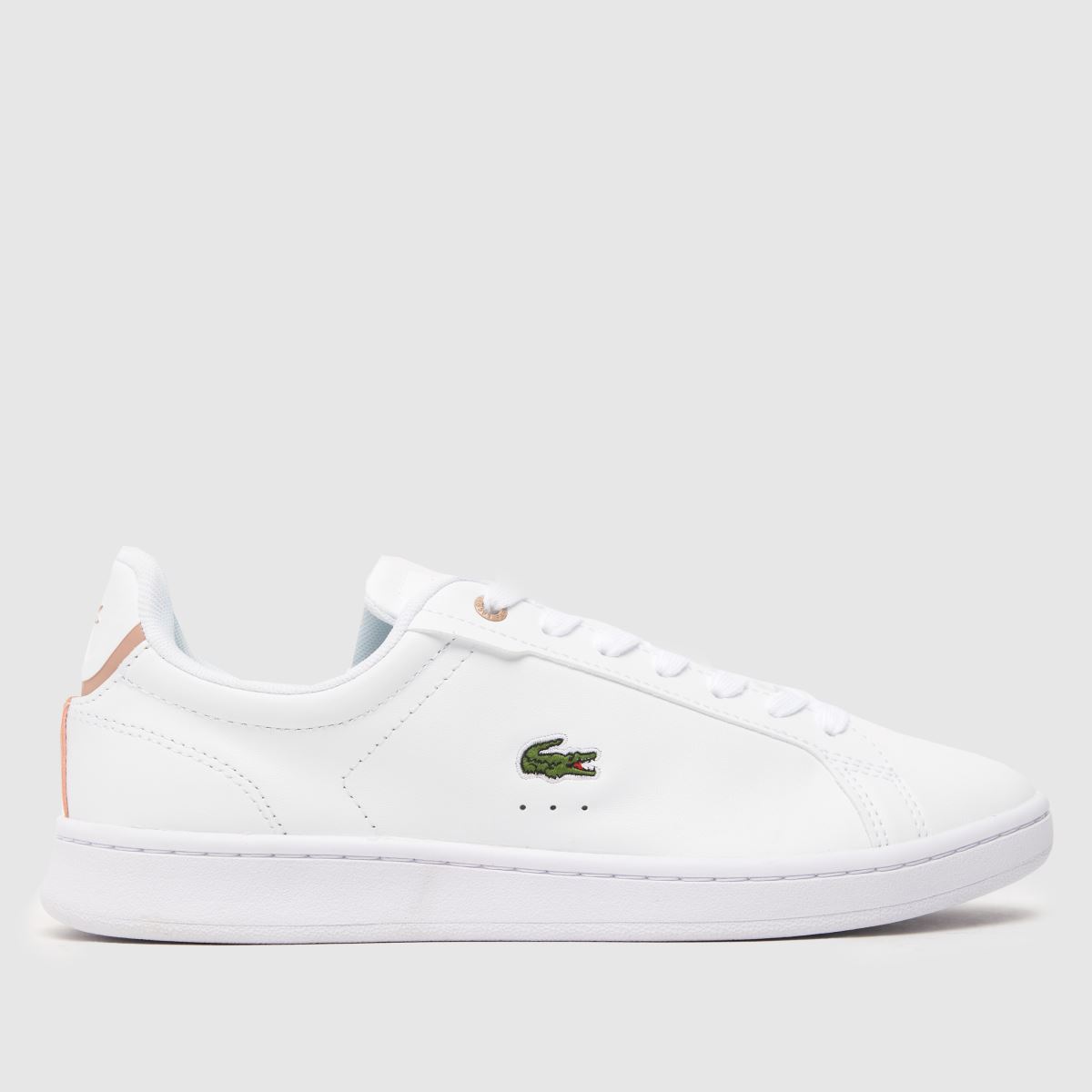 Lacoste Carnaby Pro Trainers In White & Pink