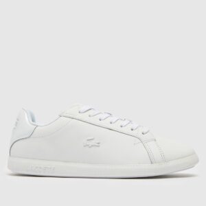 Lacoste graduate trainers in white