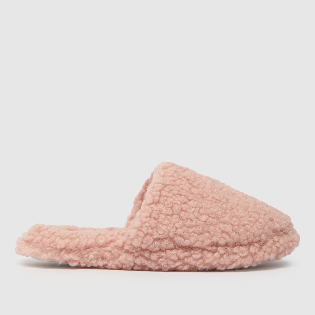 schuh harmony borg mule slippers in pink