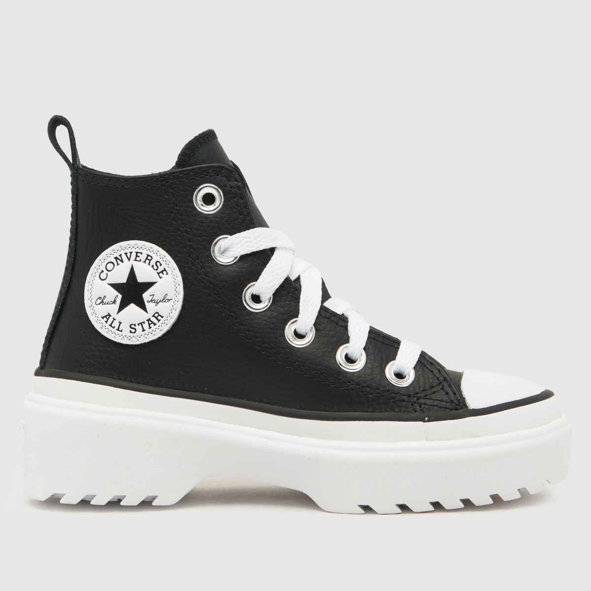 Converse black & white all star lugged lift Junior Trainers