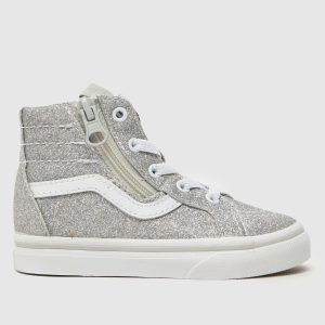 Vans silver sk8-hi reissue zip Girls Toddler Trainers
