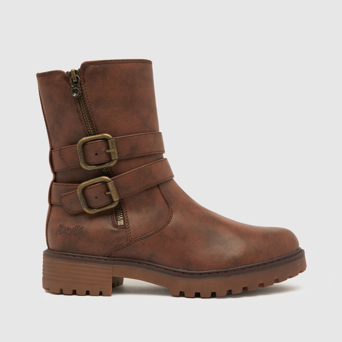 Blowfish Malibu rel buckle vegan boots in brown