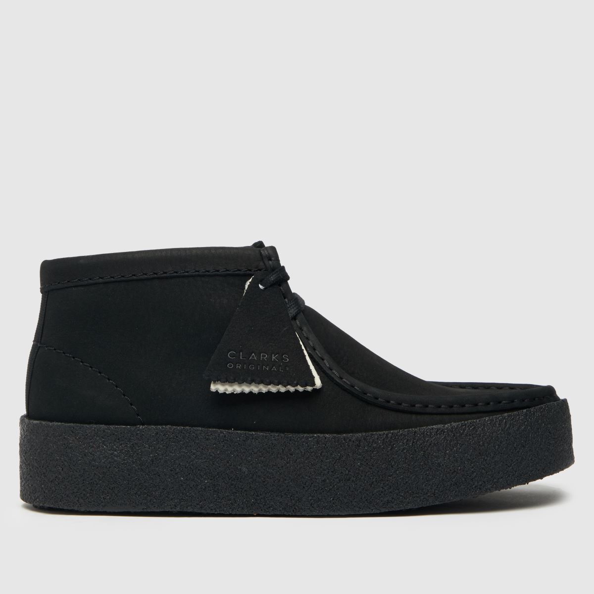Clarks Originals wallabee cup boots in black