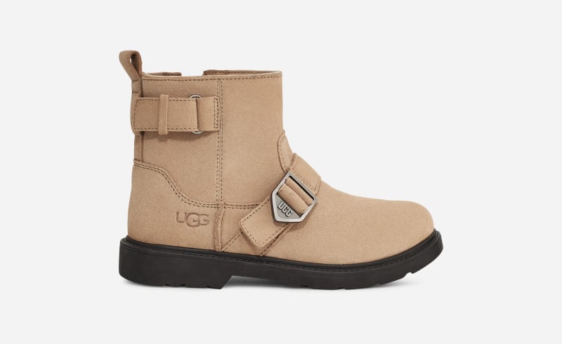 UGG® Ashton Weather Boot for Kids in Tan, Size 2, Leather