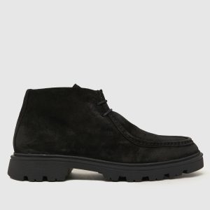 schuh digby apron boots in black