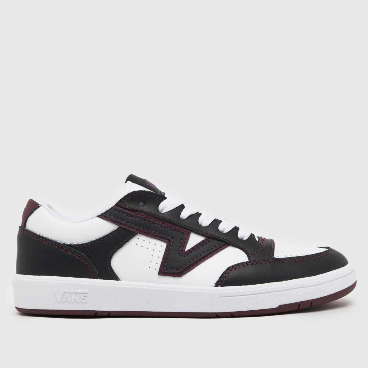 Vans lowland comfycush trainers in white & black