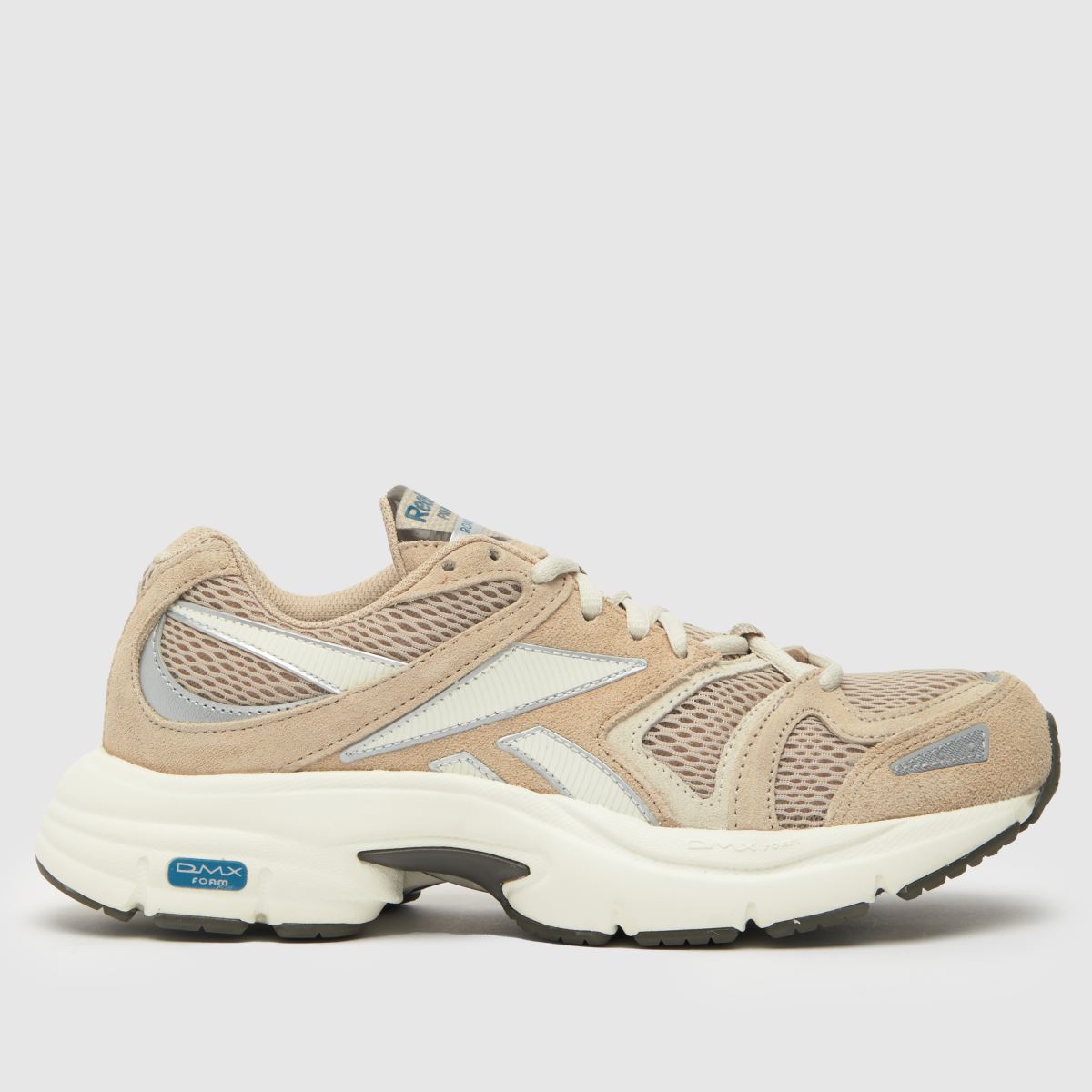 Reebok premier road plus v1 trainers in white & beige