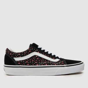 Vans old skool trainers in black multi