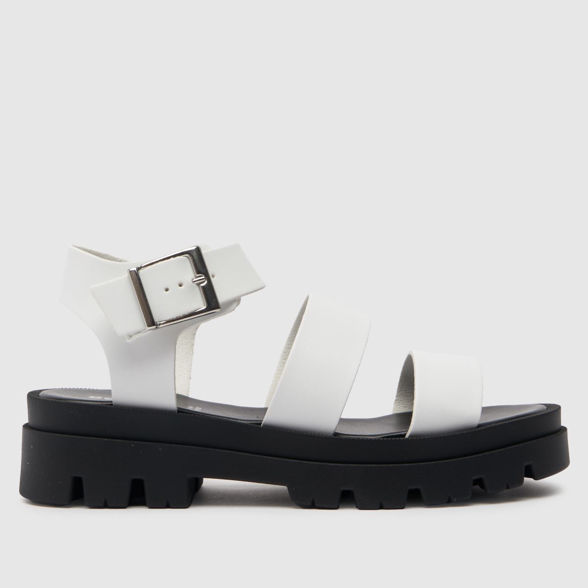 schuh tate chunky sandals in white
