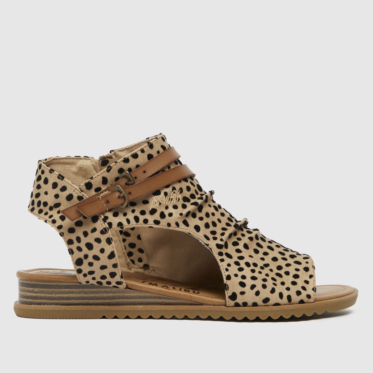 Blowfish Malibu butterfly vegan sandals in brown & black