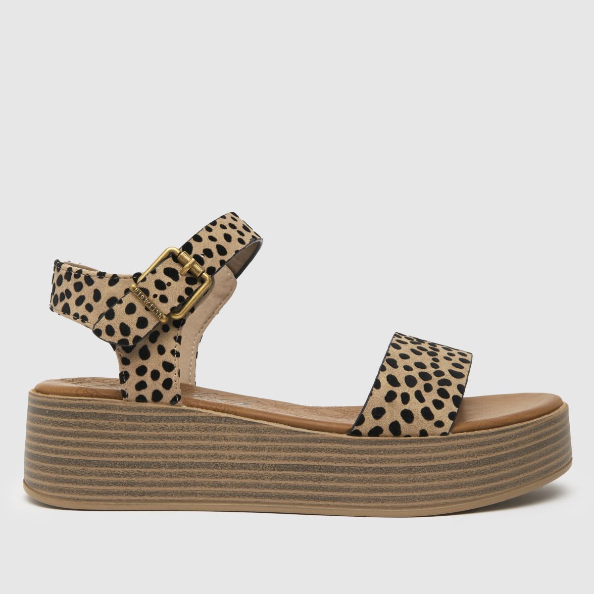 Blowfish Malibu laela vegan sandals in black & gold
