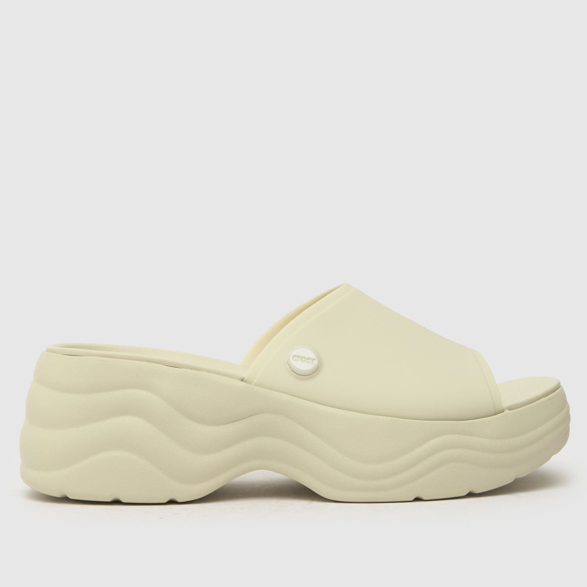 Crocs skyline slide sandals in natural Crocs skyline slide sandals in natural