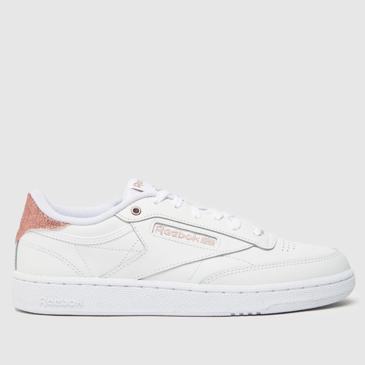 Reebok club c 85 trainers in white & gold Reebok club c 85 trainers in white & gold