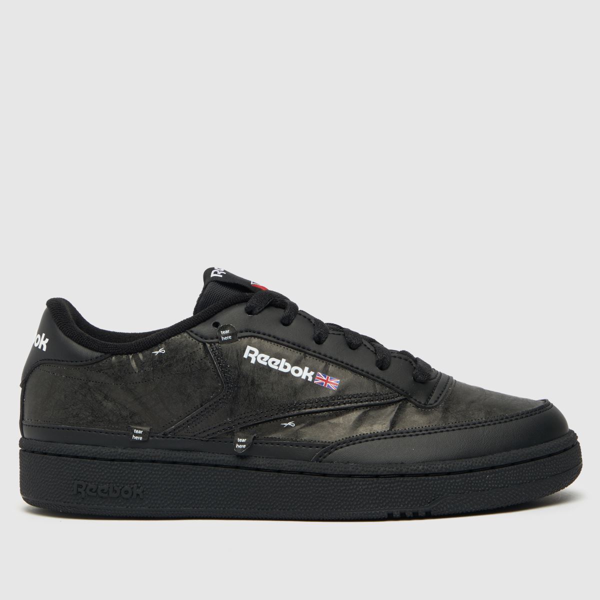 Reebok club c 85 x u trainers in black