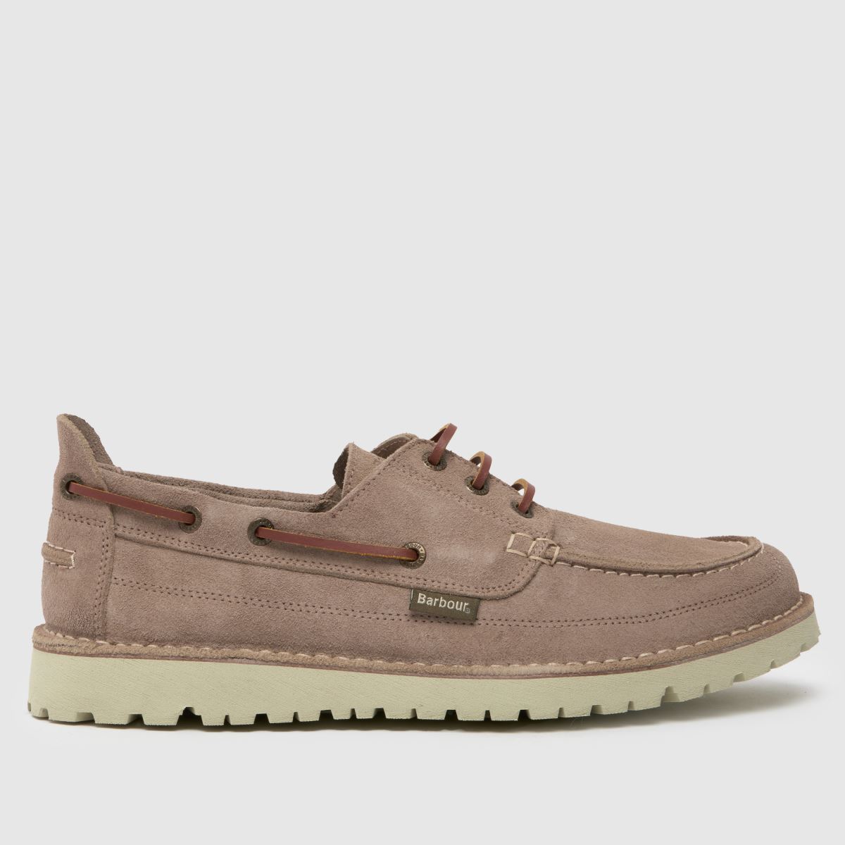 Barbour mousa boat shoes in beige