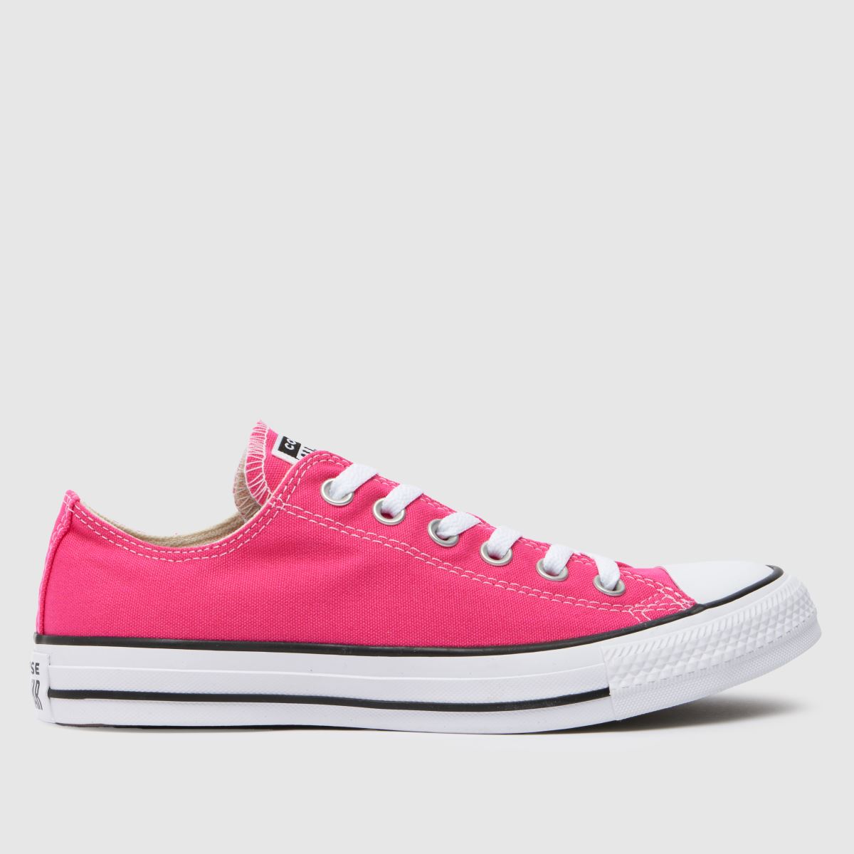 Converse all star ox trainers in white & pink Converse all star ox trainers in white & pink