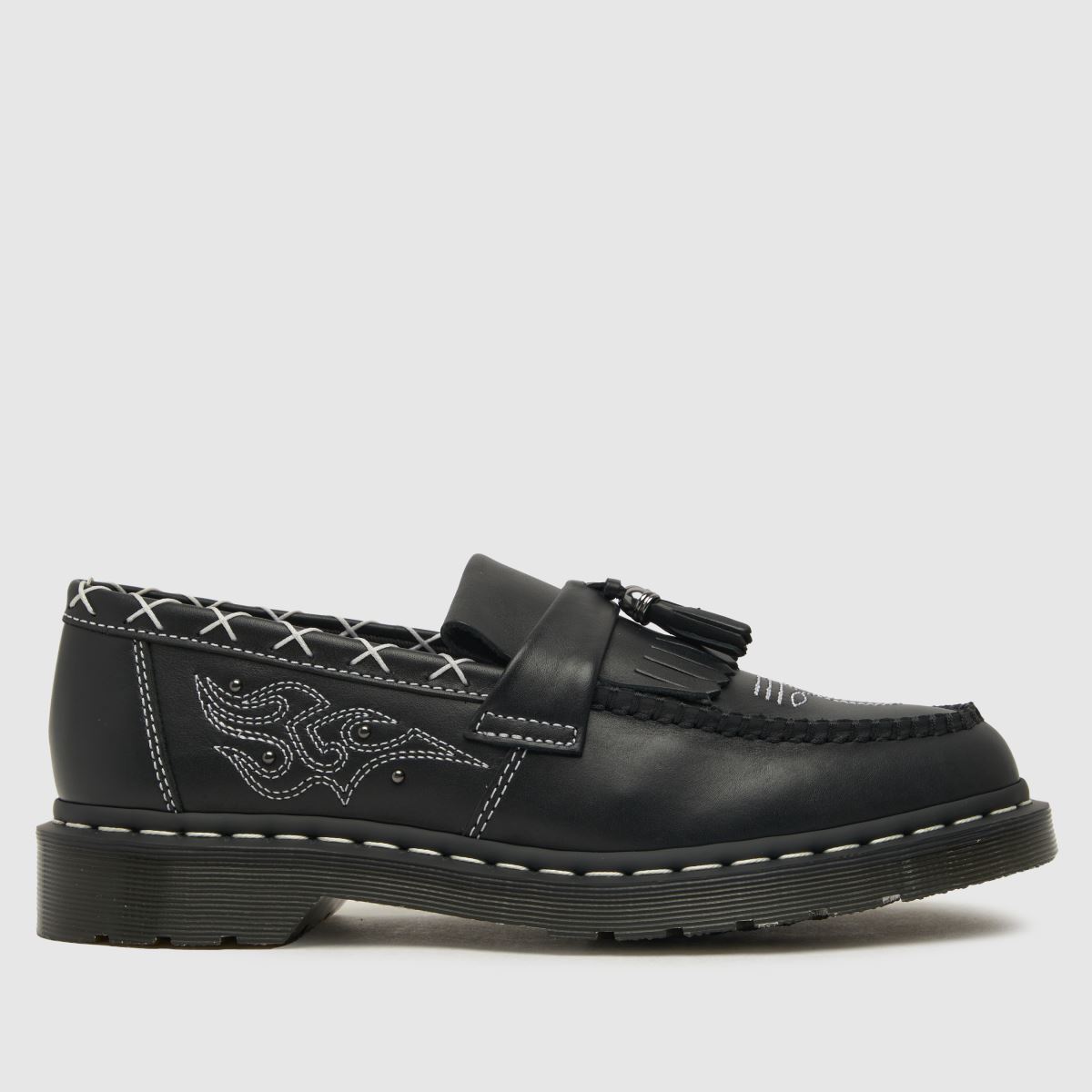 Dr Martens adrian gothic flat shoes in black