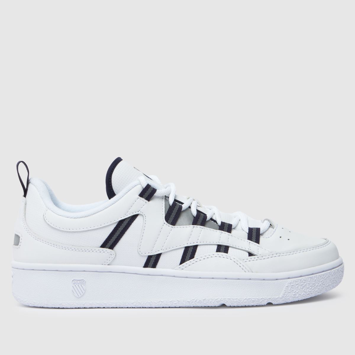 K-SWISS slamm 99 cc trainers in white & navy K-SWISS slamm 99 cc trainers in white & navy