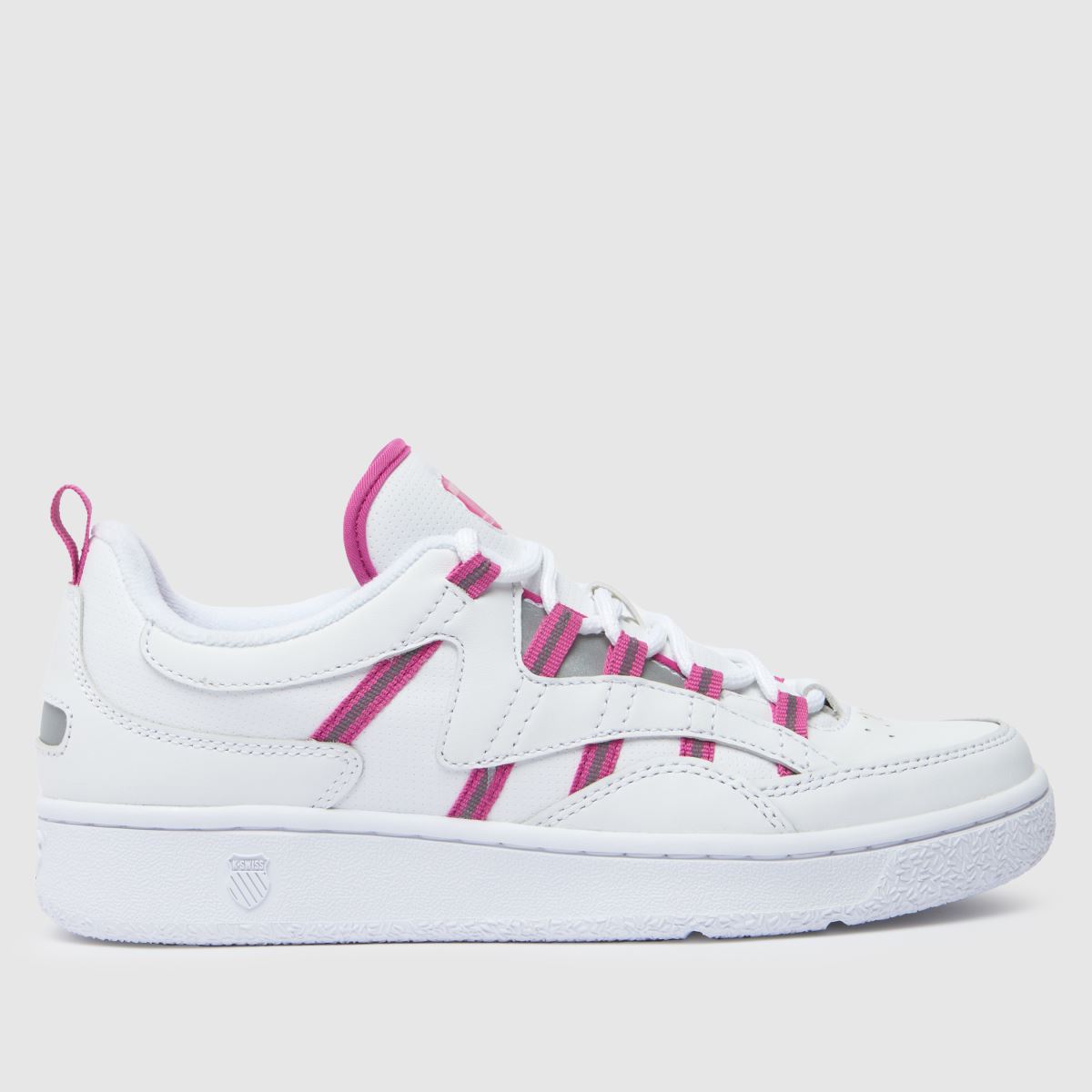 K-SWISS slamm 99 cc trainers in white & pink K-SWISS slamm 99 cc trainers in white & pink