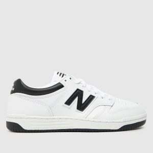 New Balance 480 trainers in white & black