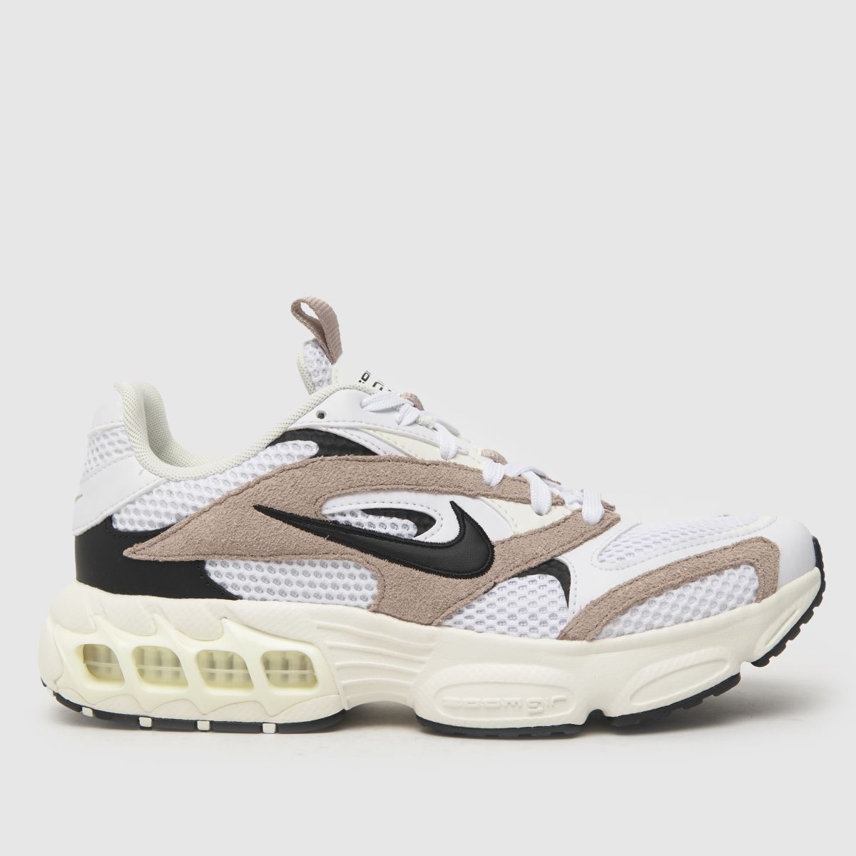 Nike zoom air fire trainers in white & brown Nike zoom air fire trainers in white & brown