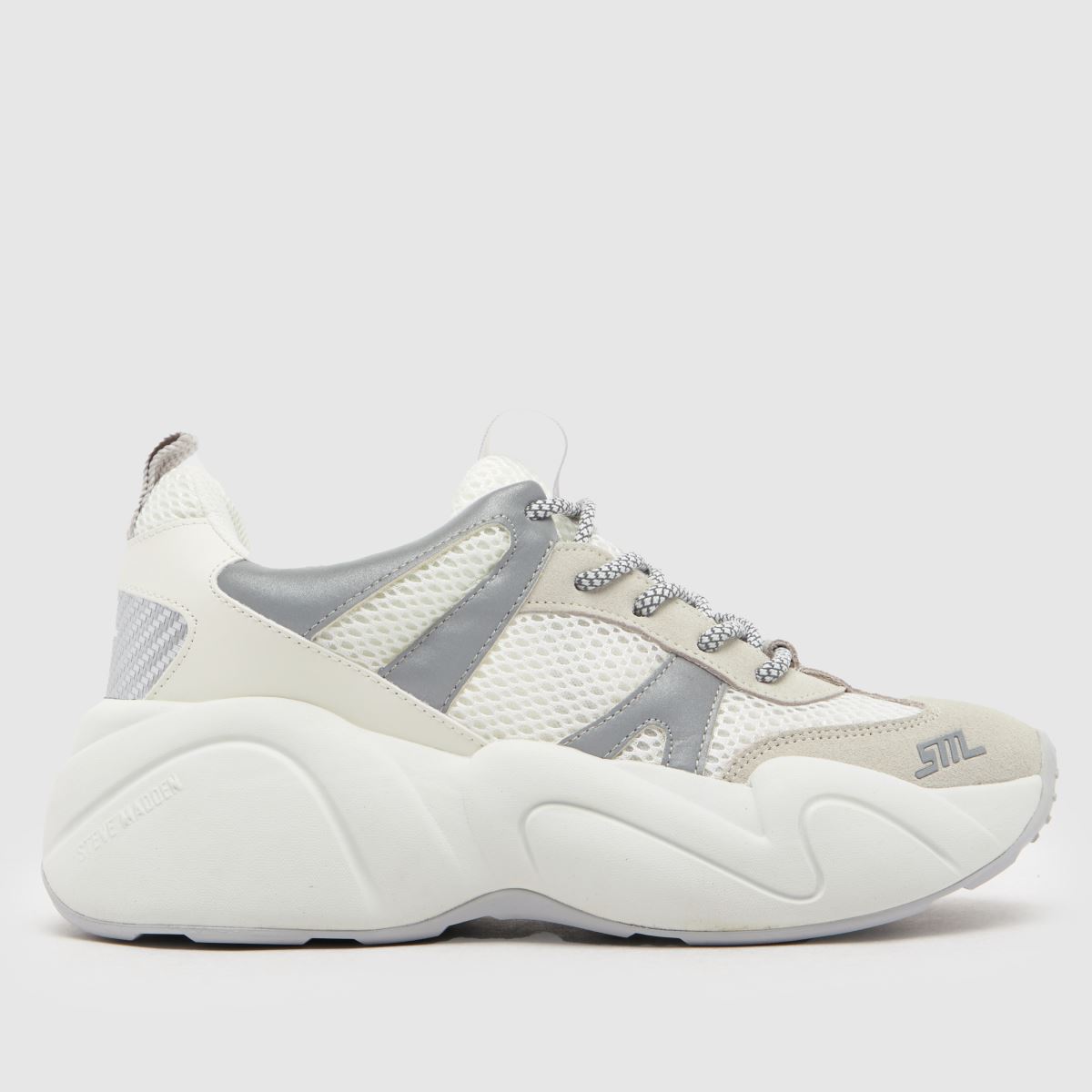 Steve Madden bounce 1 trainers in white multi Steve Madden bounce 1 trainers in white multi