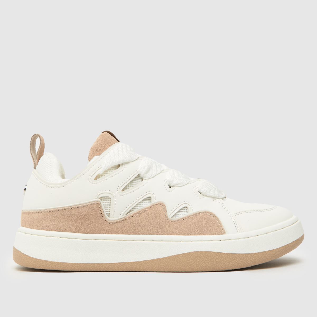 Steve Madden roaring skater trainers in white multi Steve Madden roaring skater trainers in white multi