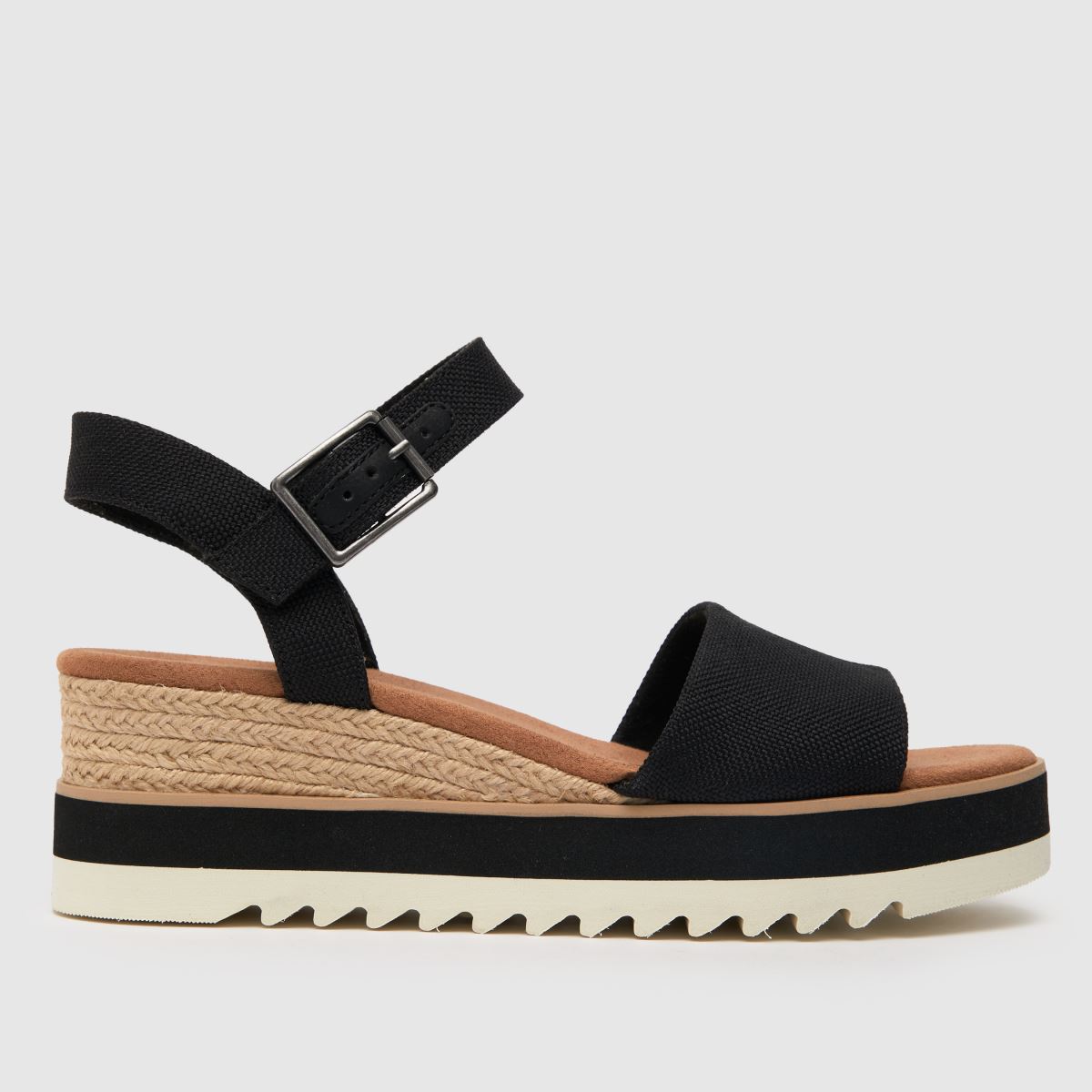 TOMS diana vegan sandals in black