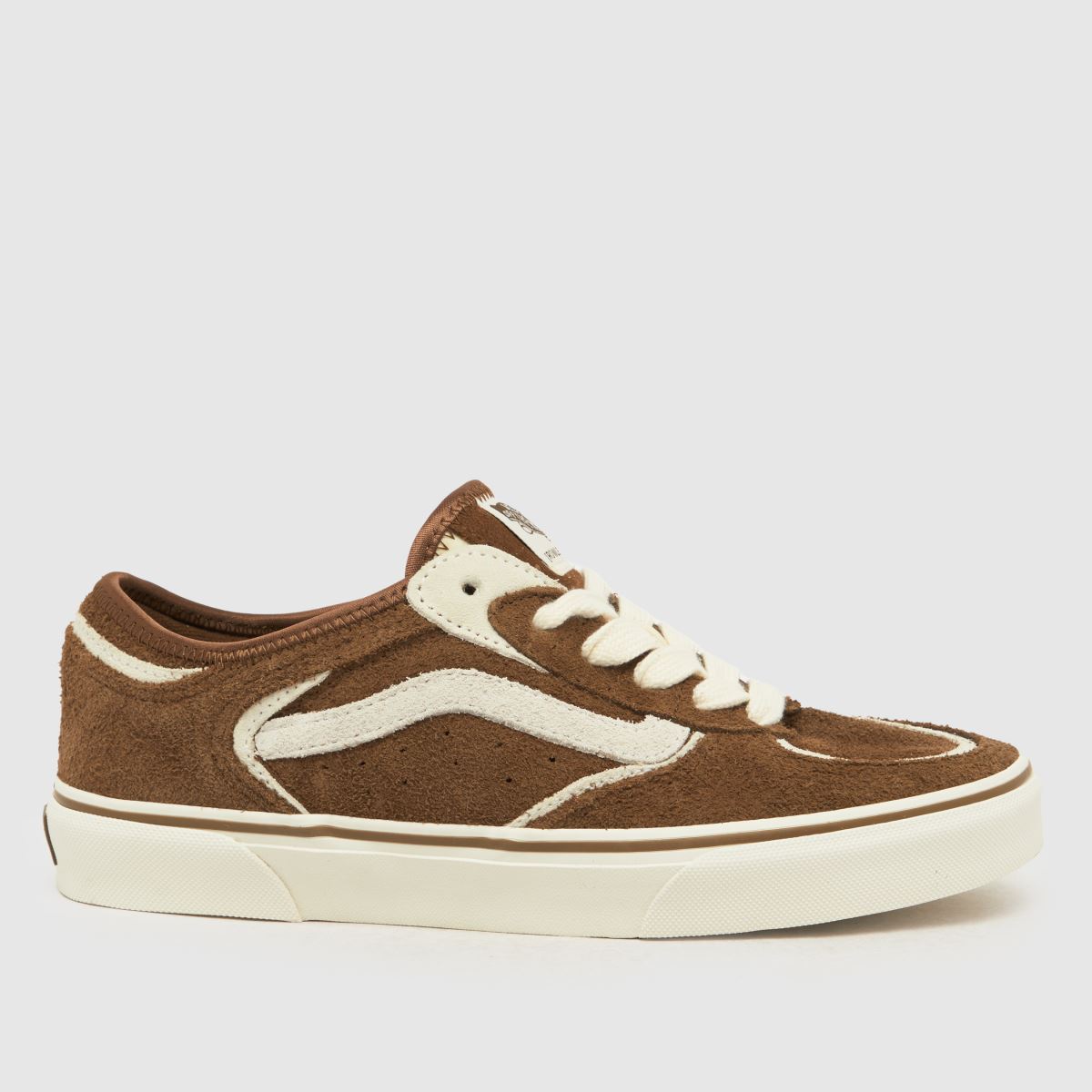 Vans rowley classic trainers in brown & white