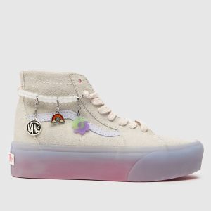 Vans sk8-hi tapered stackform trainers in stone