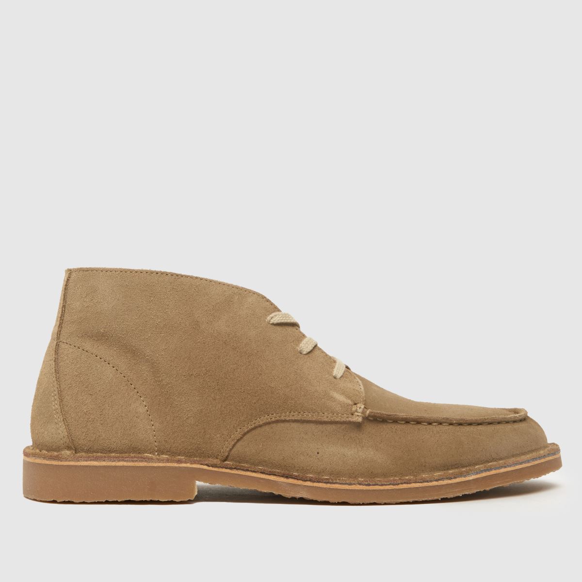 schuh dexter suede apron boots in stone schuh dexter suede apron boots in stone