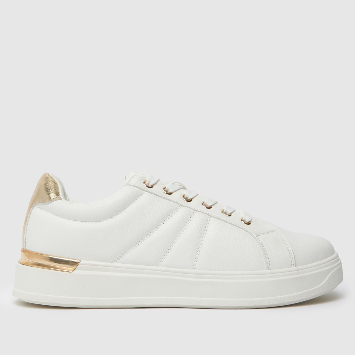 schuh maya hardware trainers in white schuh maya hardware trainers in white