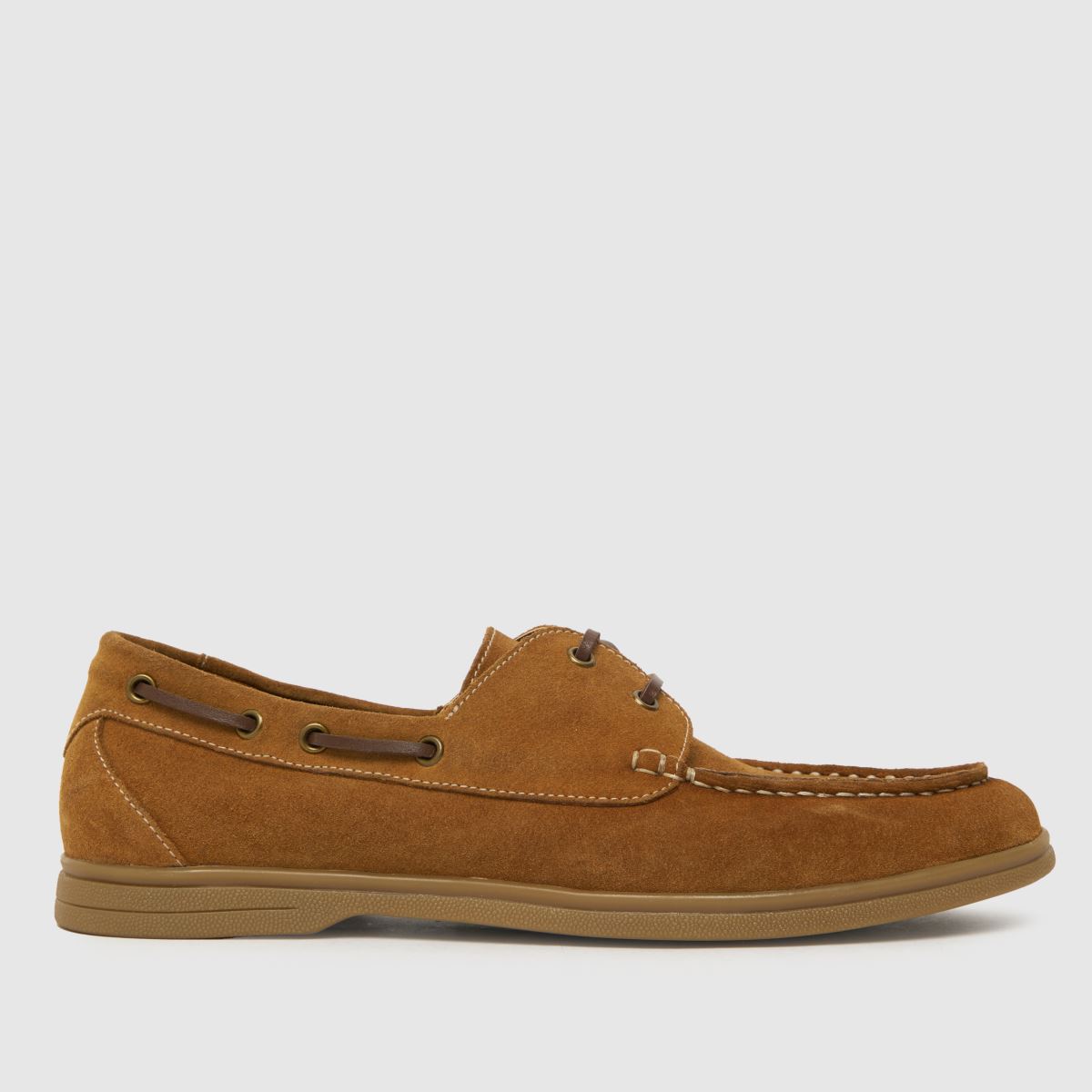 schuh pablo suede boat shoes in tan