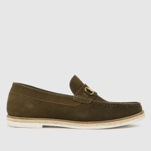 schuh radcliff espadrille loafer shoes in khaki