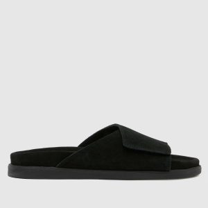 schuh samuel one strap sandals in black