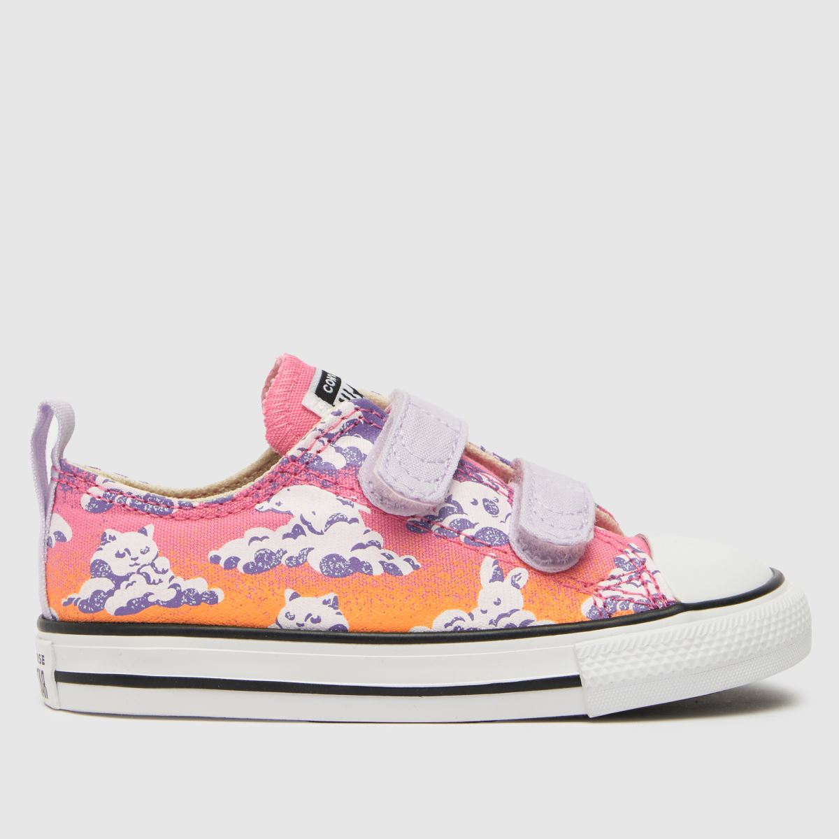 Converse pink & lilac all star lo 2v Girls Toddler trainers