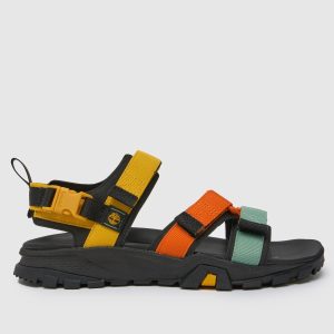 Timberland garrison trail sandals in orange multi