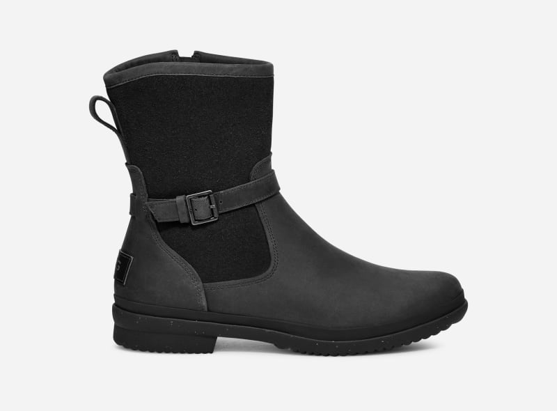 UGG® Zemira Boot in Black, Size 3, Leather