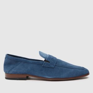 schuh randy unlined loafer shoes in blue