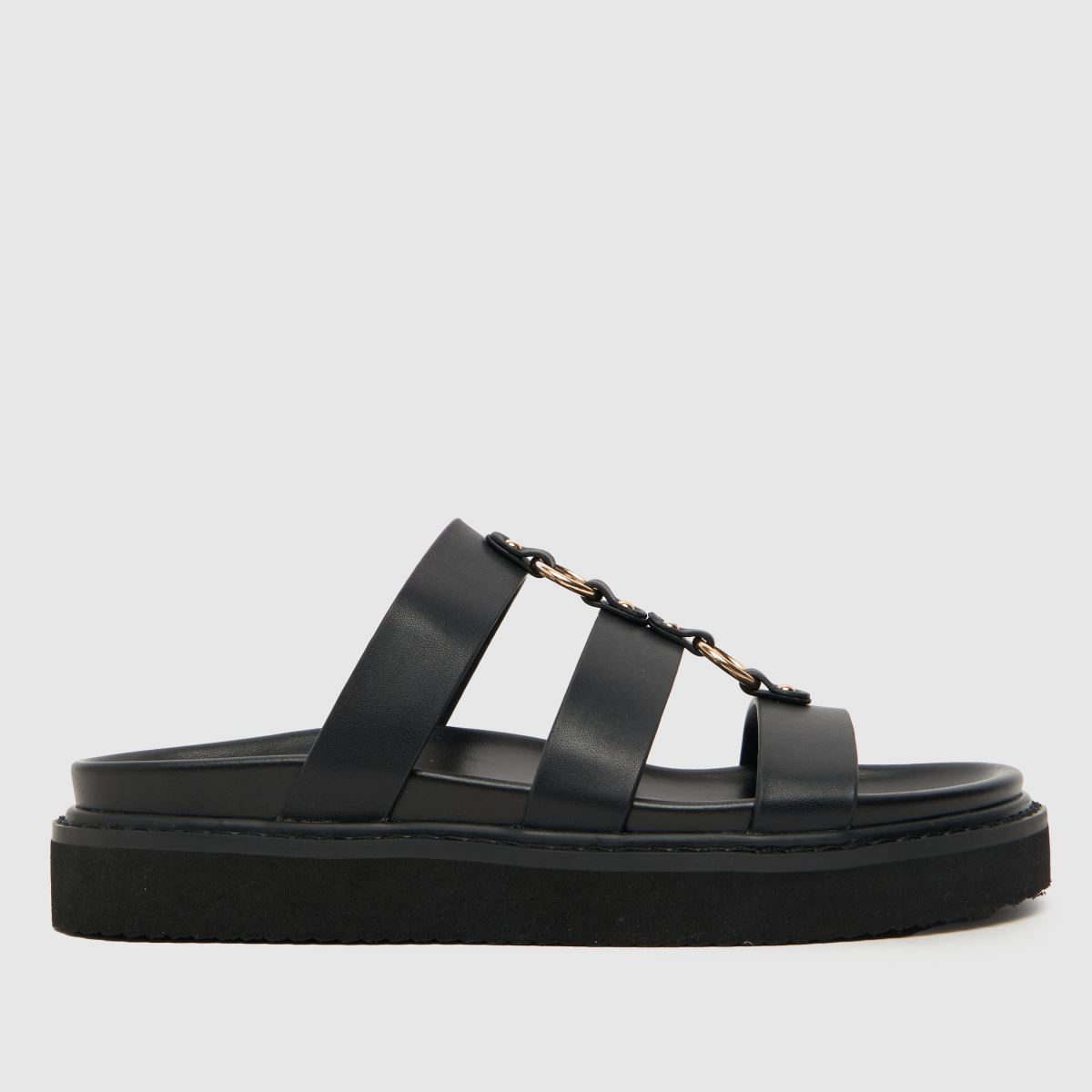 schuh tana chunky hardware sandals in black