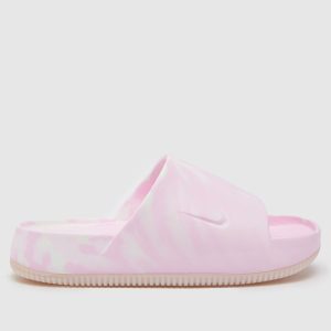 Nike calm slide sandals in pink