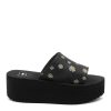 Rocket Dog Honalo Black Daisy Platform Sandals