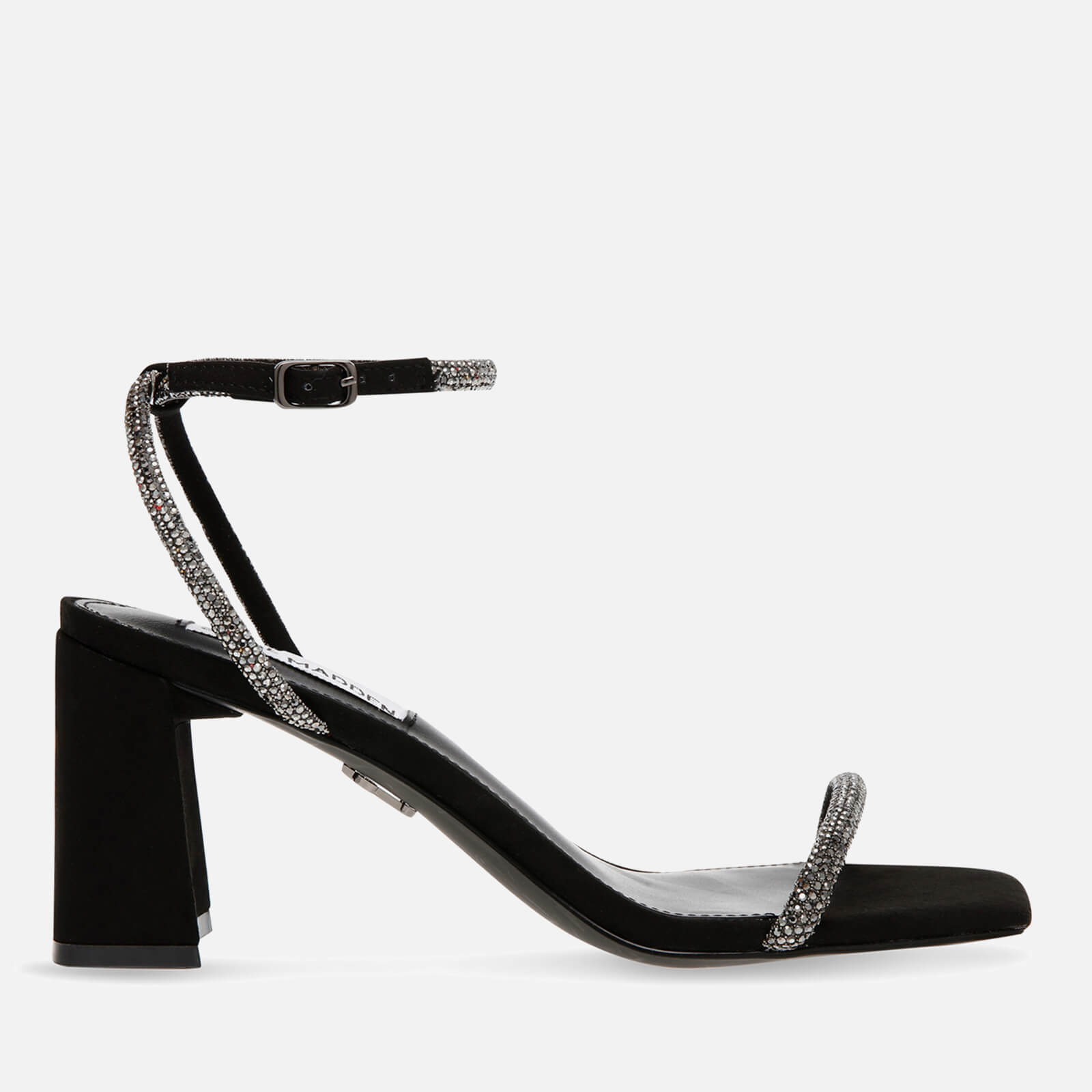 Steve Madden Women's Leva Embellished Faux Suede Heeled Sandals - UK 3