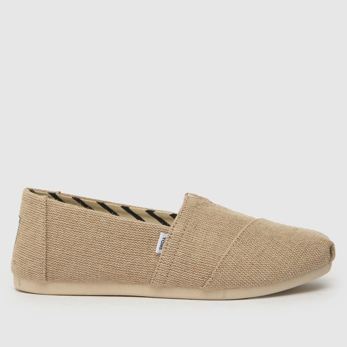 TOMS alpargata vegan flat shoes in beige