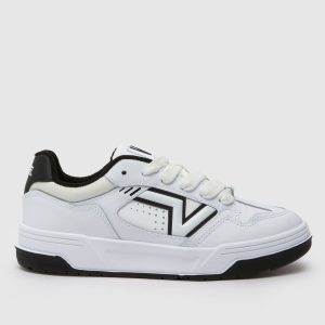 Vans upland trainers in white & black