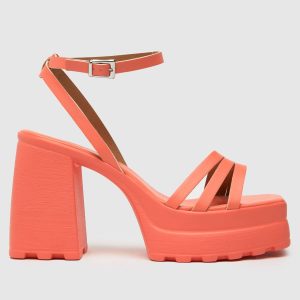 schuh sofia platform high heels in orange