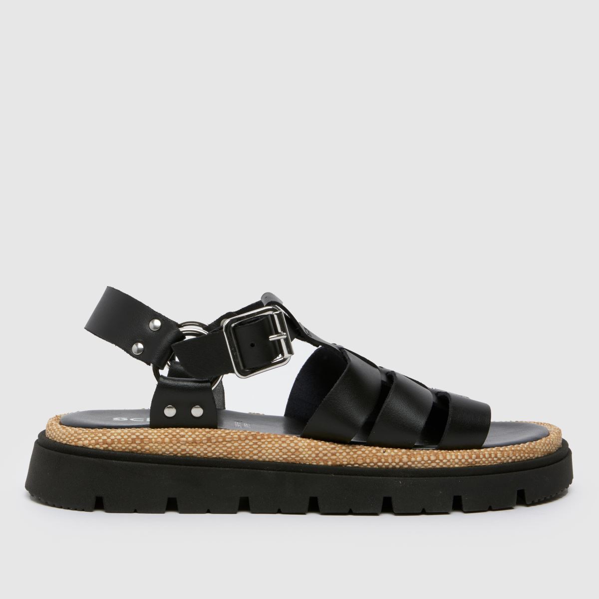schuh texas gladiator sandals in black