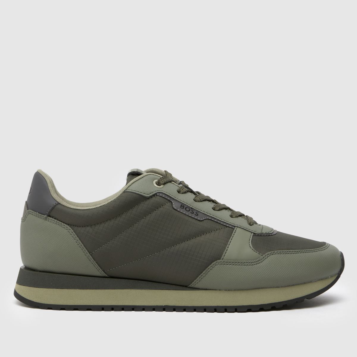 BOSS kai runn trainers in dark green